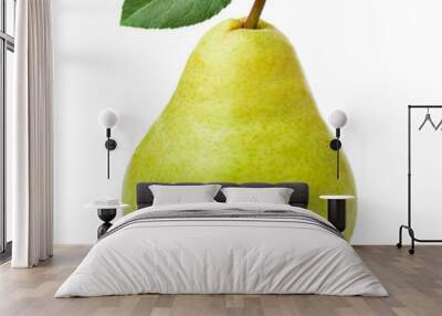 pears isolated on white background Wall mural