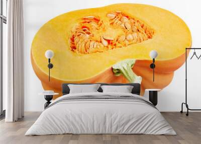 Pumpkin isolated on white Wall mural