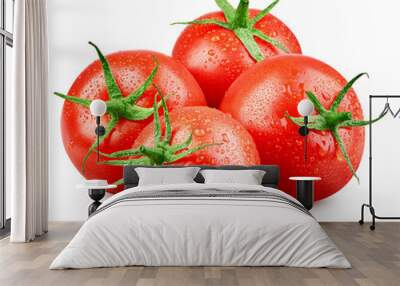 Tomato isolated on white Wall mural