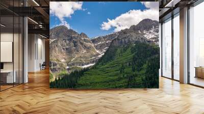 Rocky Mountains in Glacier National Park in the U.S. state of Montana. Wall mural