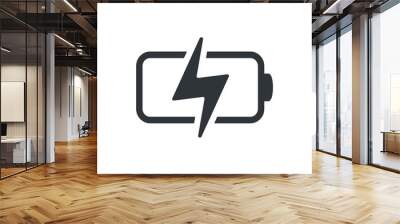 Battery charging UI icon vector Wall mural