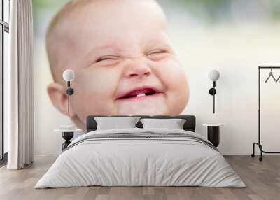 beautiful smiling cute baby Wall mural