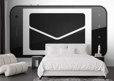 Finance concept: Email on smartphone Wall mural