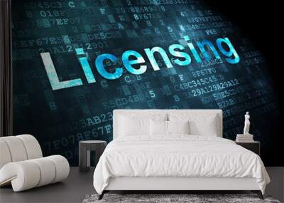 law concept: licensing on digital background Wall mural