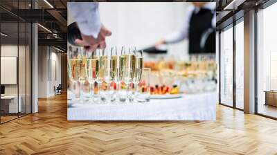 catering drinks on the table Wall mural