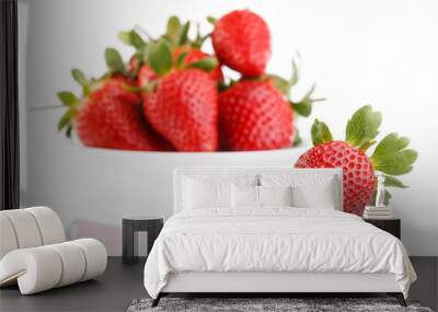 Fresh and tasty strawberries Wall mural