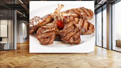 Grilled meat ribs Wall mural