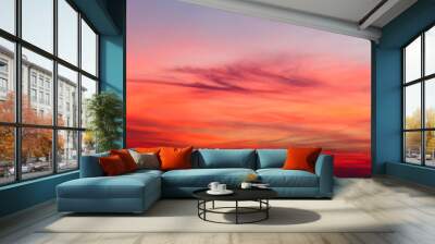 sunset sky Wall mural