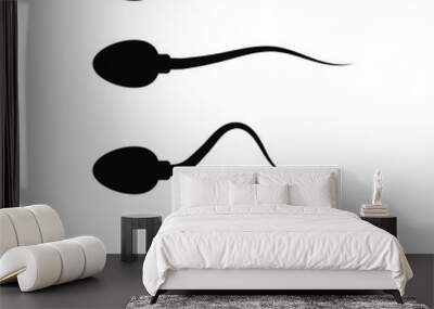 Spermatozoon sperm icon isolated on white background Wall mural