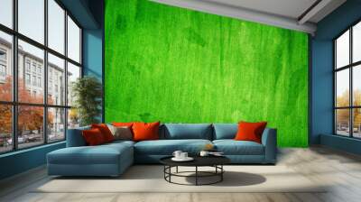 Texture of green natural fabric. St Patricks Day abstract wallpaper.  Wall mural