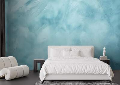 Abstract blue textured gradient background. Wall mural