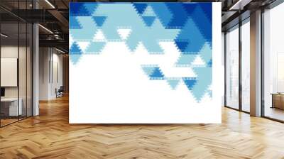 blue template for presentation, layout for advertising, banner. Polygonal style. Vector graphics. Abstract background. eps 10 Wall mural