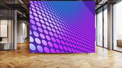 Dot array futuristic background Wall mural