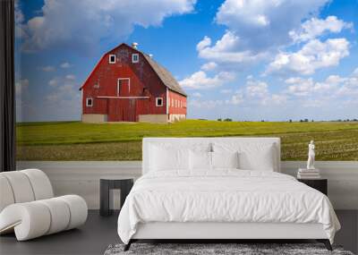 American Country Road Side View Wall mural