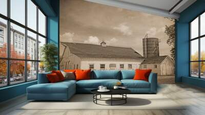 American Countryside - Vintage Design Wall mural