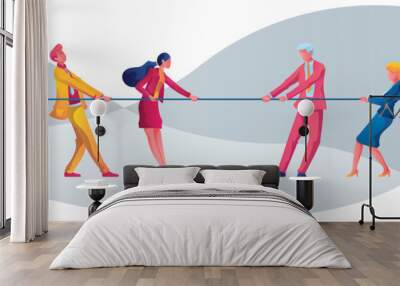 Tug of War Wall mural