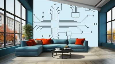 Microchips Wall mural