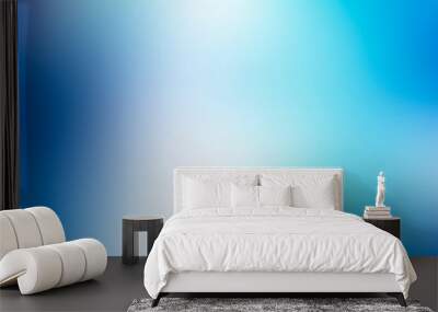 abstract blue gradient background,. fresh smooth soft texture Wall mural