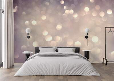 abstract bokeh holiday background, shining lights Wall mural