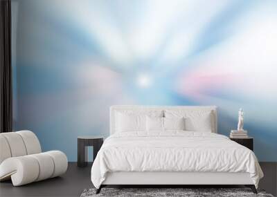 Beautiful abstract  fantasy  background, soft blurred rays of light, speed effect, bokeh lights Wall mural