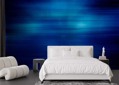 Blue motion blur abstract background Wall mural