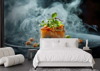 Exquisite dish, creative restaurant meal concept, haute couture food   Wall mural