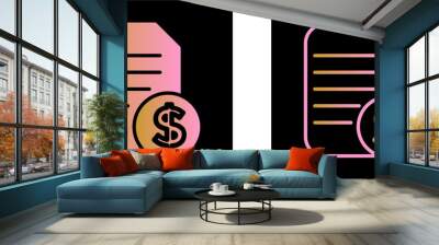 Currency Vector Icon Wall mural