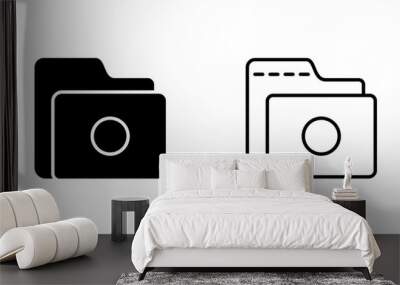 Folder Vector Icon Wall mural