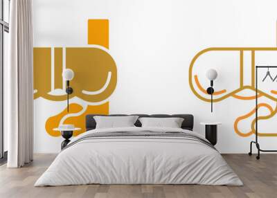 Goggle Vector Icon Wall mural