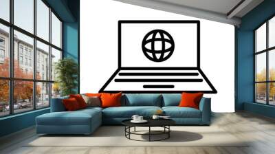 Internet Vector Icon Wall mural