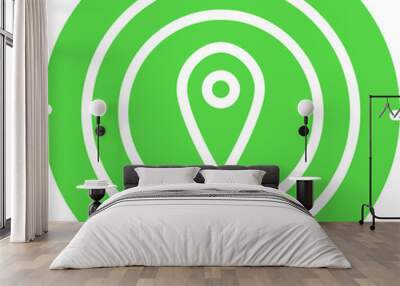 Target Location I Vector Icon Wall mural