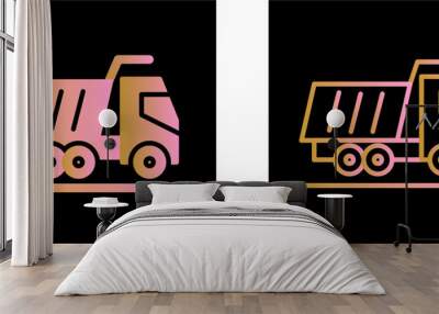 Tipper Vector Icon Wall mural