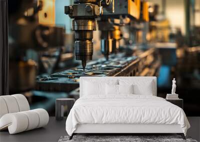 Manufacturing machines at factory   Wall mural