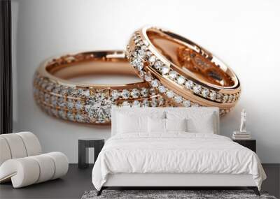 Two rings with a diamond ring Wall mural