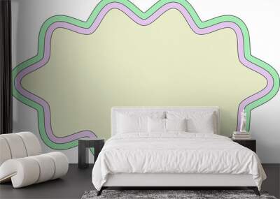 colorful modern abstract shape decoration Wall mural