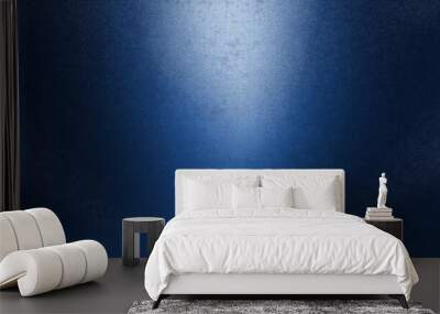 dark blue gradient background grainy glowing silver light on dark backdrop noise texture effect banner Wall mural