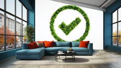 3d render image of eco ok sign Wall mural