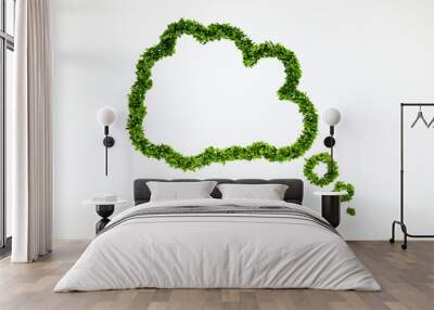 thinking bubble symbol with white background Wall mural