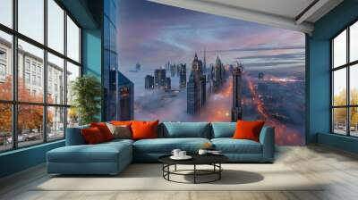 The City of Fog  Wall mural