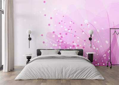 Vector background with flowers Wall mural