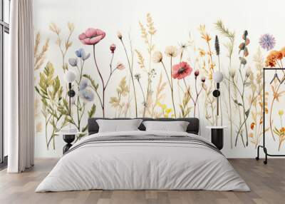 colorful flowers Wall mural