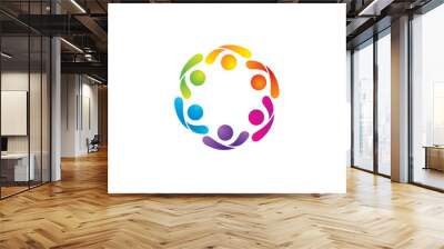 Community Logo Image Vector Wall mural