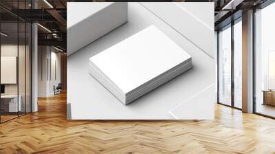 A realistic design template that looks like a business card.  It's blank, ready for you to add your own design. Wall mural