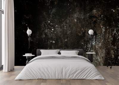 scary dark cement texture for background Wall mural