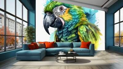 blue and yellow macaw Wall mural