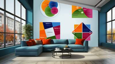 Infographic, infochart , diagram & flowchart design for presentation & business Wall mural