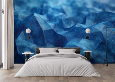 blue background with ice Wall mural