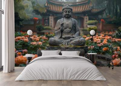 buddha statue Wall mural