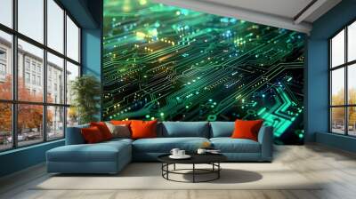 computer circuit board Wall mural