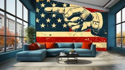 flag of the country Wall mural